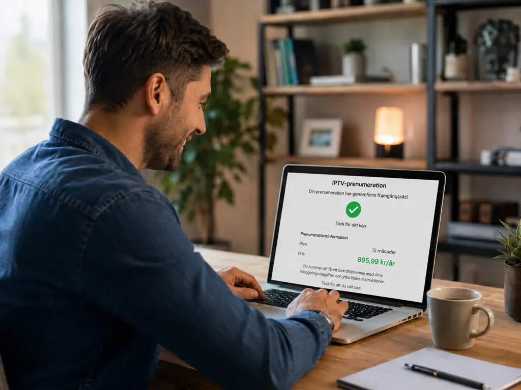 
Vad kostar IPTV, man ser prenumeration på 895,99 kr per år på laptop utan dolda avgifter
